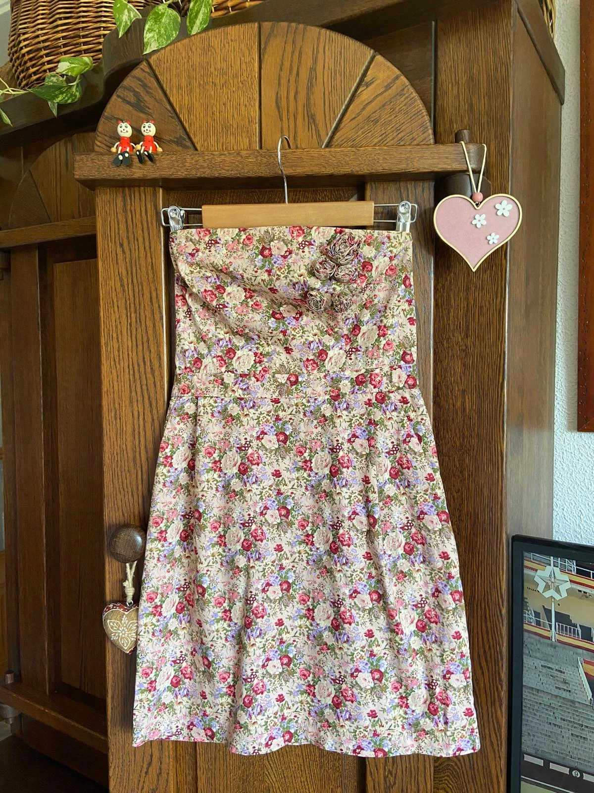 Vestido palabra de honor floral estilo romántico, coquette. Boutique. – photo 2